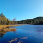Blick auf den See im Skuleskogen-Nationalpark