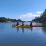 Paddle past charming island villages and classic red wooden houses for a true Swedish summer experience.