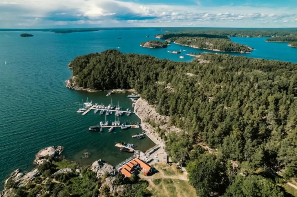 Panoramic view of the Stockholm Archipelago, visit during a SpeedBoat tour