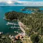 Panoramautsikt över Stockholms skärgård, besök under en Speedboat-tur
