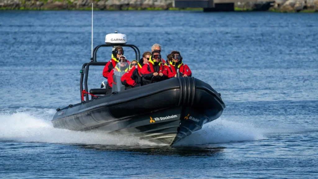 RIB SpeedBoat Tour that is departuring from Stockholm City to the Archipelago