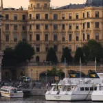 Vue de la ville prise lors d'une visite à pied dans la ville de Stockholm