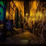 Une petite rue étroite de Gamla Stan, la vieille ville de Stockholm. Prise lors d'une visite à pied.